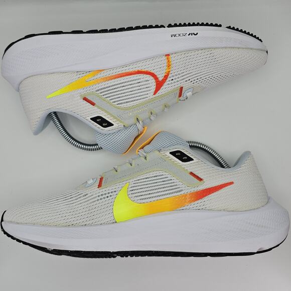 Nike Air Zoom Pegasus 40 White Laser Womens 9 Running Shoes Sneakers - Picture 11 of 12